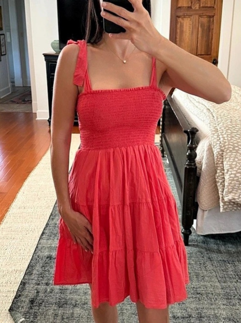 Xirena Lori Pop Dress in Coral Size Medium NWT